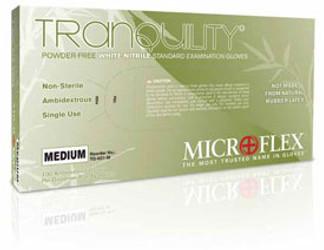Tranquility Nitrile gloves: LARGE Non-Sterile, Powder-Free, Textured
