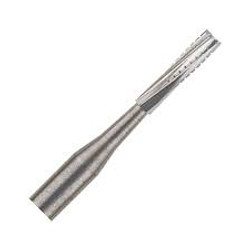 Miltex FG #557 SL (Surgical Length) Straight Crosscut Fissure Carbide Bur, Pack