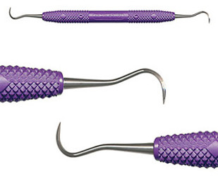 Cruise Line H6/7 DE Scaler, 6 1/2' long. 3/8' Diameter Resin Purple Handle. PDT