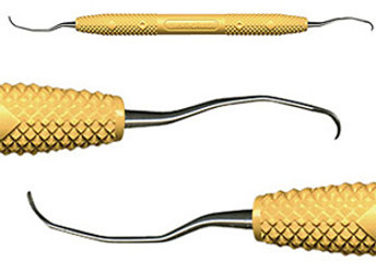 Amazing Gracey 11/12 DE Gracey Curette, 6 1/2' long. 3/8' Diameter Resin Yellow