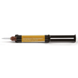 TempSpan Transparent Temporary Cement. 1 - 6 Gm. Automix Syringe and 12 Mixing