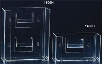 Plasdent Clear Acrylic Double Horizontal Glove Box Holder/Dispenser, 10'W x 11