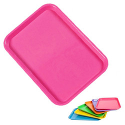 Plasdent Set-up Tray Flat Size B (Ritter) - Neon Pink, Plastic 13-3/8' x 9-5/8'