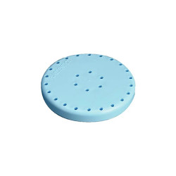 Plasdent Large Round Bur Block - Blue, Magnetic, 28 Burs Capacity, Diameter 2