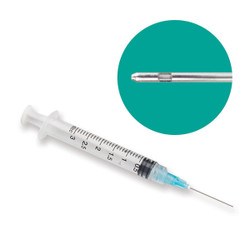 ProBevac 3cc Syringe with 23ga Closed End Irrigation Needle Tips (Blue) 100/Bx