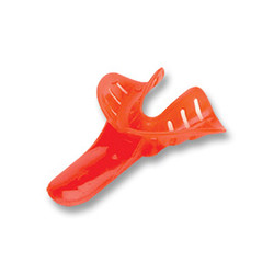 Excellent-Colors Ortho Impression Trays - Perforated #1 Pedo Small Lower Red