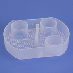 Screen-4-Vac Disposable Evacuation Traps (#5505), 3 3/4' Diameter, Clear, Fits