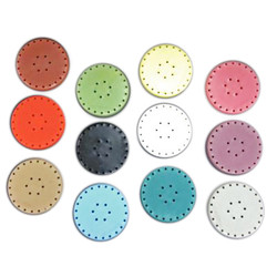 Plasdent Large Round Bur Block - Green, Magnetic, 28 Burs Capacity, Diameter 2