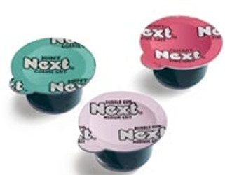 Next Coarse grit, kids variety pack. Pack contains mint, cherry, and bubblegum