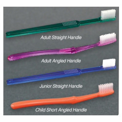 Quala Adult Toothbrushes, Soft 39-tuft bristles, Straight handle with ribbed