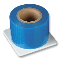Safe-Dent 4' x 6' Blue Barrier Film in Dispenser Box With Stand, 8 rolls/case