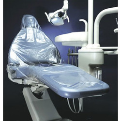 Safe-Dent 29' x 80' Full Chair Sleeves, Clear Plastic, 125/Roll. Easy dispenser