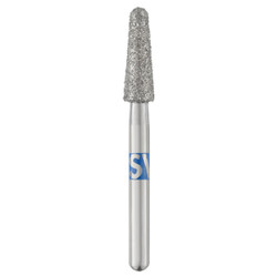 Piranha Diamonds FG #855.025 SS (Short Shank) Medium Grit, Round End Taper