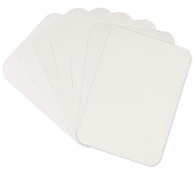 Tidi 8.5' x 12.25' Ritter 'B' - White Heavyweight Paper Tray Cover, Box of 1000