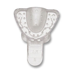 Vista #5 Small Upper Arch - Perforated, 12/pk, Clear Plastic Impression Trays
