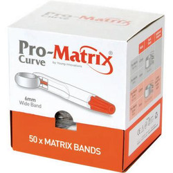 Pro-Matrix Band - Orange - Curved Wide 6mm 50/Pk.