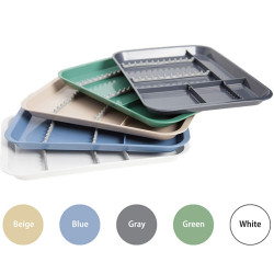 B-Lok Divided Tray, Size B (Ritter) - Green, Plastic, 13-3/8' x 9-5/8' x 7/8'