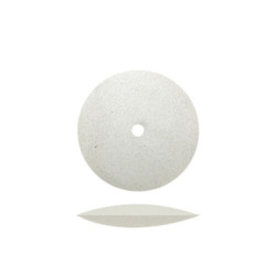 Rubber Wheels 7/8", White Flexies Knife Edge, 100/Box