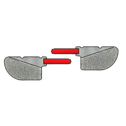 Dentatus Complete IPR Solution IPR Tips, Blade Thickness 0.50 mm, Double-Sided, Red