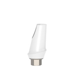 Esthetic Zirconium Abutment Titanium Base 15° Angulated, 1 mm x 11 mm