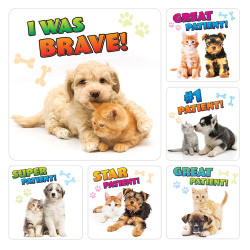 Puppy and Kitten Patient Stickers Puppy and Kitten Patient Stickers, PS650, 100/Roll