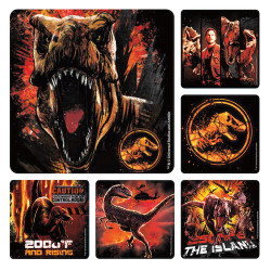 Assorted Stickers Fallen Kingdom Jurassic World 2, 100/Roll, PS662