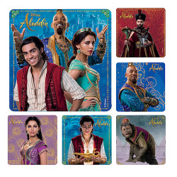 Assorted Stickers Aladdin, 100/Roll, PS679