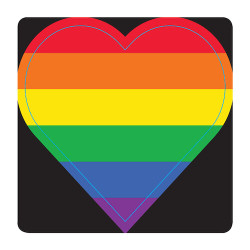 Assorted Stickers Rainbow Heart Stickers, 100/Roll, PS762