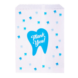 Paper Scatter Bags Thank You Tooth Design, 100/Pkg., S8632