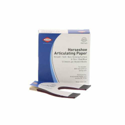 Articulating Paper Horseshoe, 89 microns, Blue/Red, 6Bks/Box