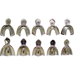 Stainless Steel Impression Trays Solid, U1, X-Large