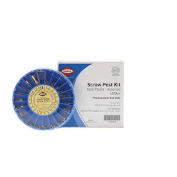 Screw Post System Screw Post Assortment Gold, 60/Pkg.