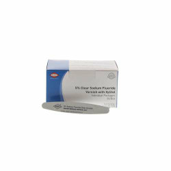 Clear Sodium Fluoride Varnish with Xylitol Mint, 50/Box