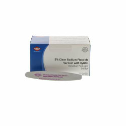 Clear Sodium Fluoride Varnish with Xylitol Melon, 50/Box