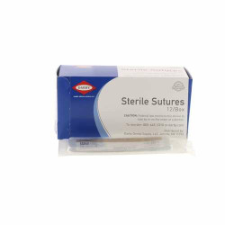 Chromic Gut Sutures 3/8" Reverse Cutting, NC-3, 5/0, 18", 12/Box