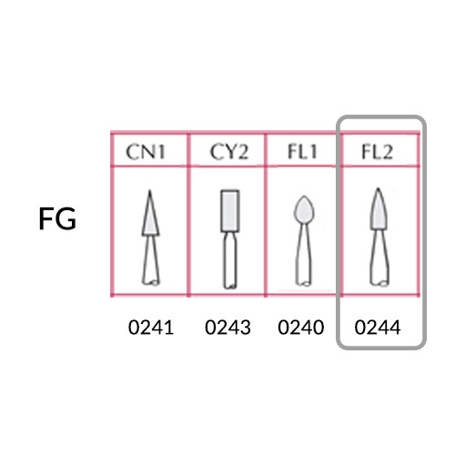 Dura White Stones FG FL2 12 Pcs. (Shofu - 0244) - Overstock