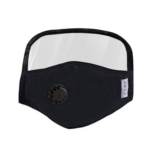 Protective Breathing Valve Face Mask With Eyes Shield + 2 Filters