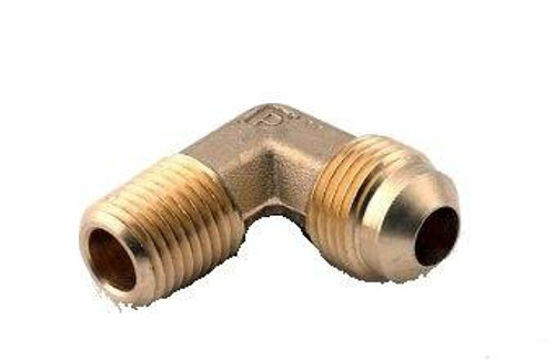 1/4" Flare x 1/8" MPT Elbow Connector