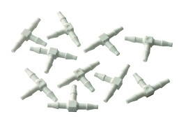 1/16" Barb Tee, Plastic; Pkg of 10