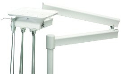 Series 4 Arm Mounted Manual Control Unit for 2HP, 1 Wet & 1 Dry w/White Flex Arm