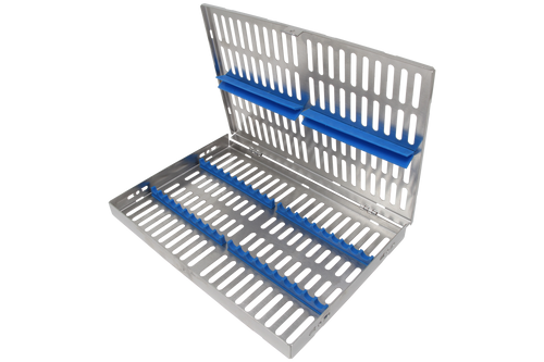 Sterilization Cassette for 20 Instruments - 260x180x22, W/O Lock, Non Detatchable