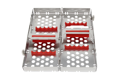 Sterilization Cassette for 10 Instruments, Double Decker - 200x82x40, Detachable