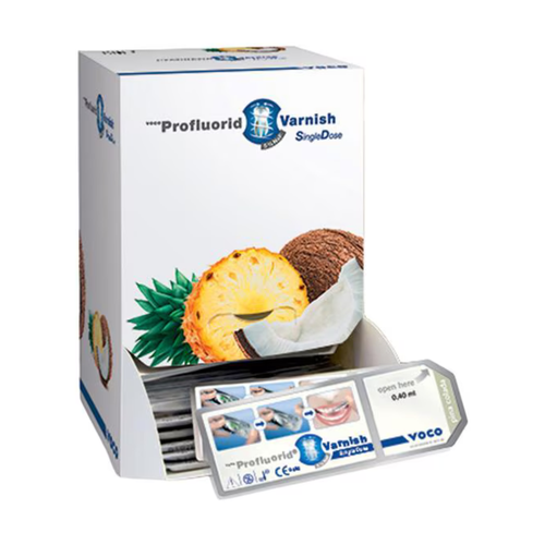 Voco, ProFluorid Fluoride Treatment 5% NaF 0.4 mL Pina Colada 200/Bx, 2243