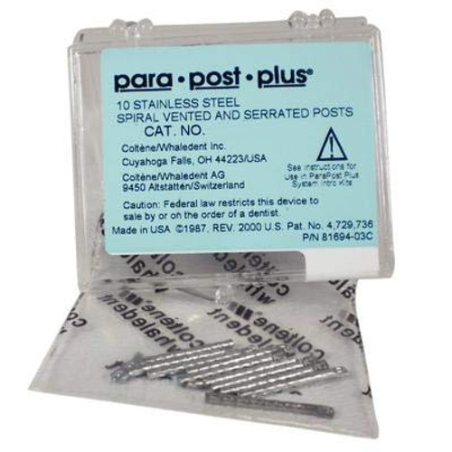ParaPost Plus P244 Stainless Steel Refill Posts - Size 6 (.060"), Black, 10/Pkg