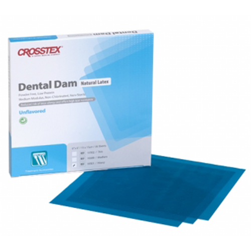 Rubber Dam 5 x 5 Blue Heavy Unflavored 52/Bx