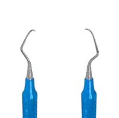 American Eagle #4L/4R Columbia Curette with 3/8' EagleLite Resin Blue Handle