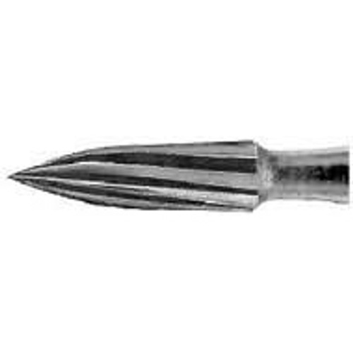 Beavers FG #7901 12 blade needle shaped T&F bur, clinic pack of 100 burs