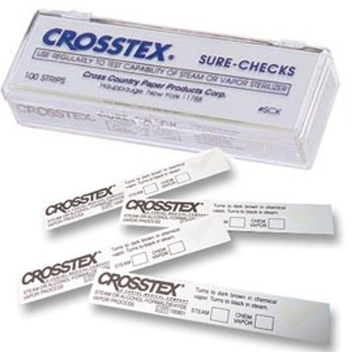 Sure-Check Strips - White 3.75' x .625' (10 x 2cm) 100/Bx. Class 4 indicator