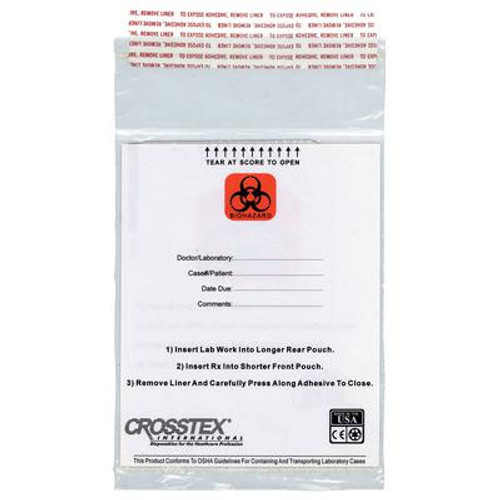 Crosstex Laboratory Transport Bags, 6' x 10', Box of 250