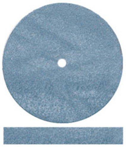 Dedeco Rubber Wheels Blue Square Edge, Silicon Carbide, Hi-Glaze for Polishing